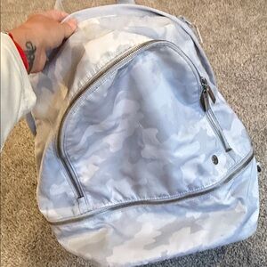 lululemon athletica Light Gray Camo Backpack